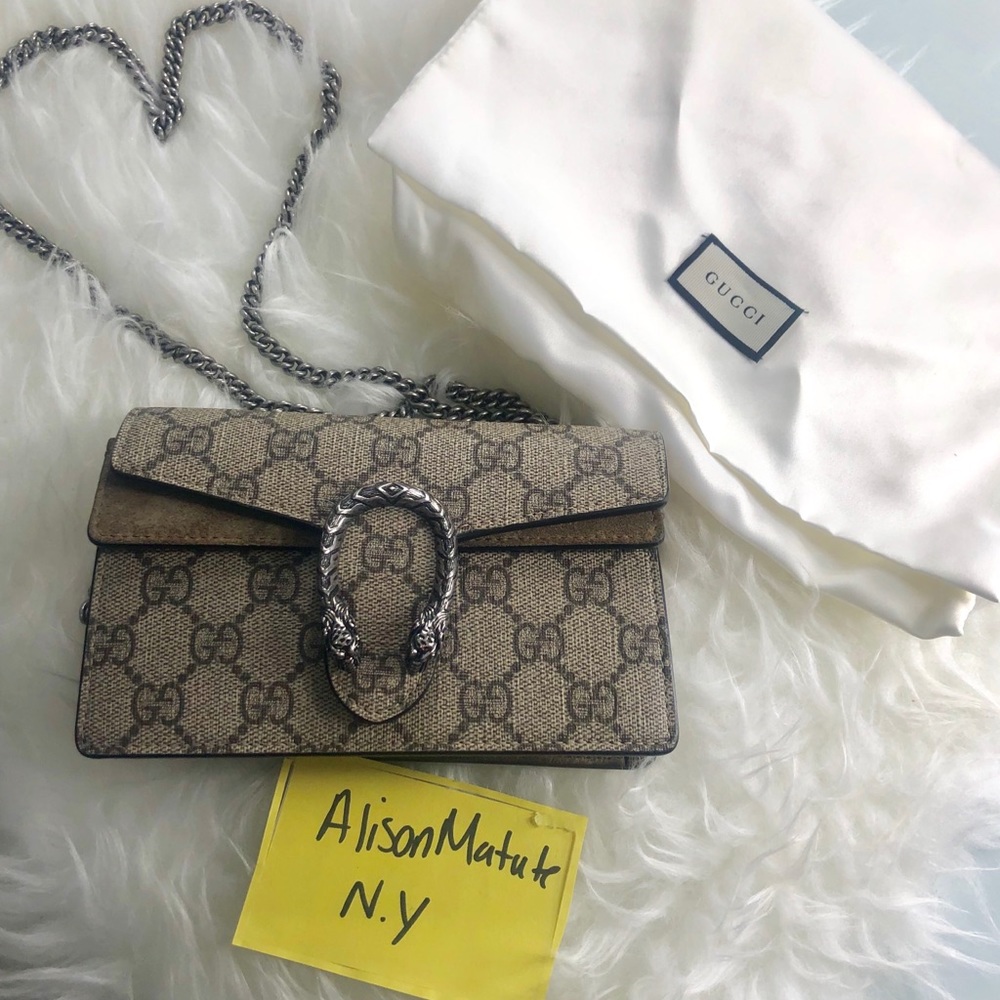 SOLD !! Gucci Super Mini Dionysus GG